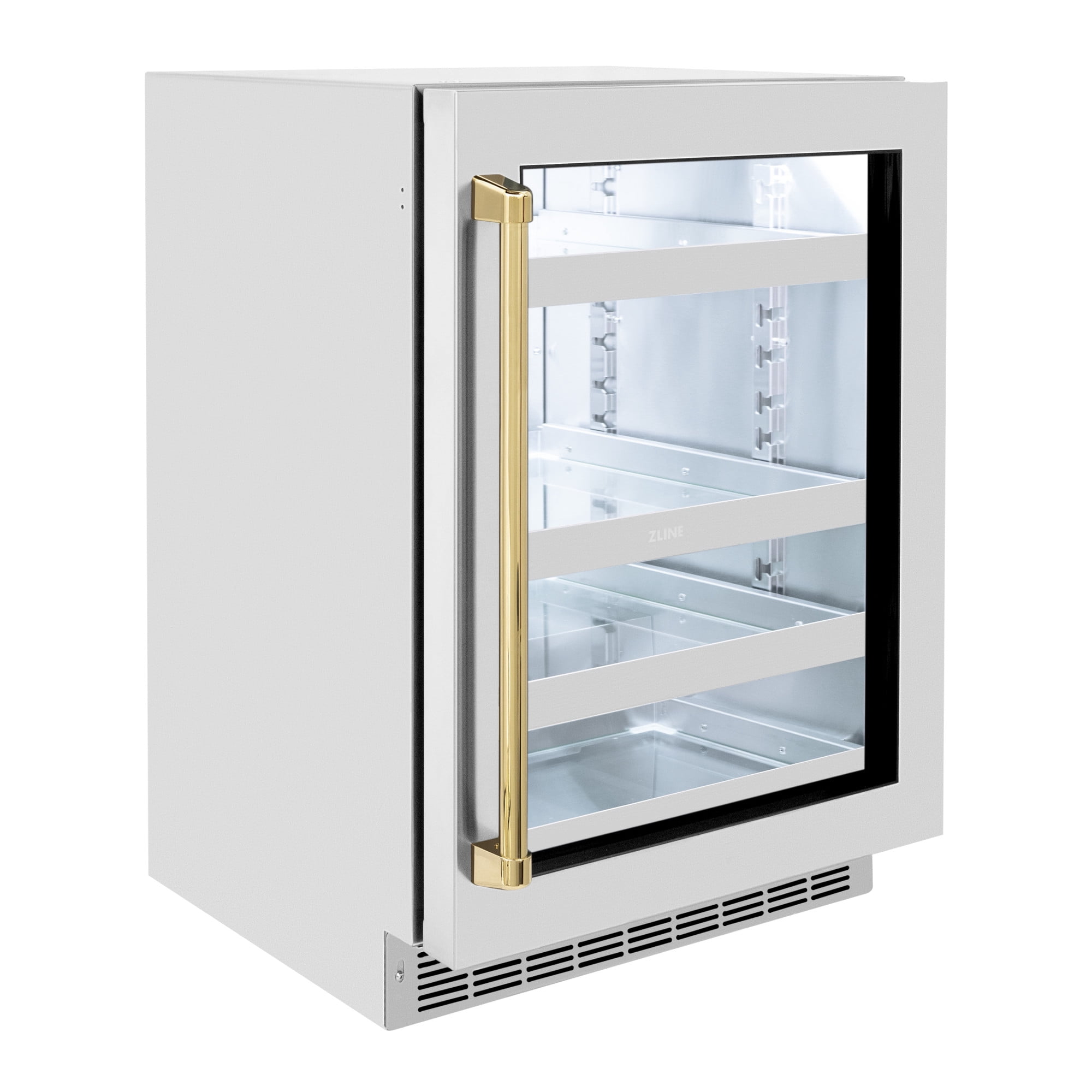 Zline Rbsoz-Gs-24 24" Wide 8 Bottle Capacity Or 151 Can Capacity Wine And Beverage Cooler
