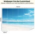 thumbnail image 3 of Peel and Stick Wallpaper Waterproof Empty sandy beach sea clear sky Wall Mural Decor Self Adhesive and Removable 100in x 144in, 3 of 8