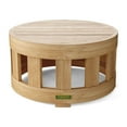 thumbnail image 2 of Anderson Teak TB-808C 13 x 24 in. Dia. Circular Coffee Table, Natural Smooth Well Sanded, 2 of 2