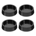 thumbnail image 1 of 4pcs Furniture Caster Cups Round Furniture Cups For Hard Floors Carpet Base Rubber Furniture Feet Cups Non Slip Furniture Wheel Stoppers Furniture Pads Black, 1 of 9