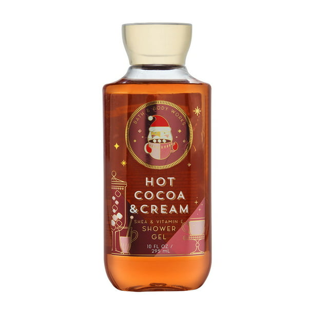 Bath & Body Works Hot Cocoa Cream 10.0 oz Shea & Vitamin E Shower Gel ...