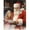 SKU-05, variant on Winter City Snow View Snowman Christmas Tree Santa Claus Christmas poster Canvas Paintings Wall Art Pictures Home Decor50 x 70 cm (without frame)