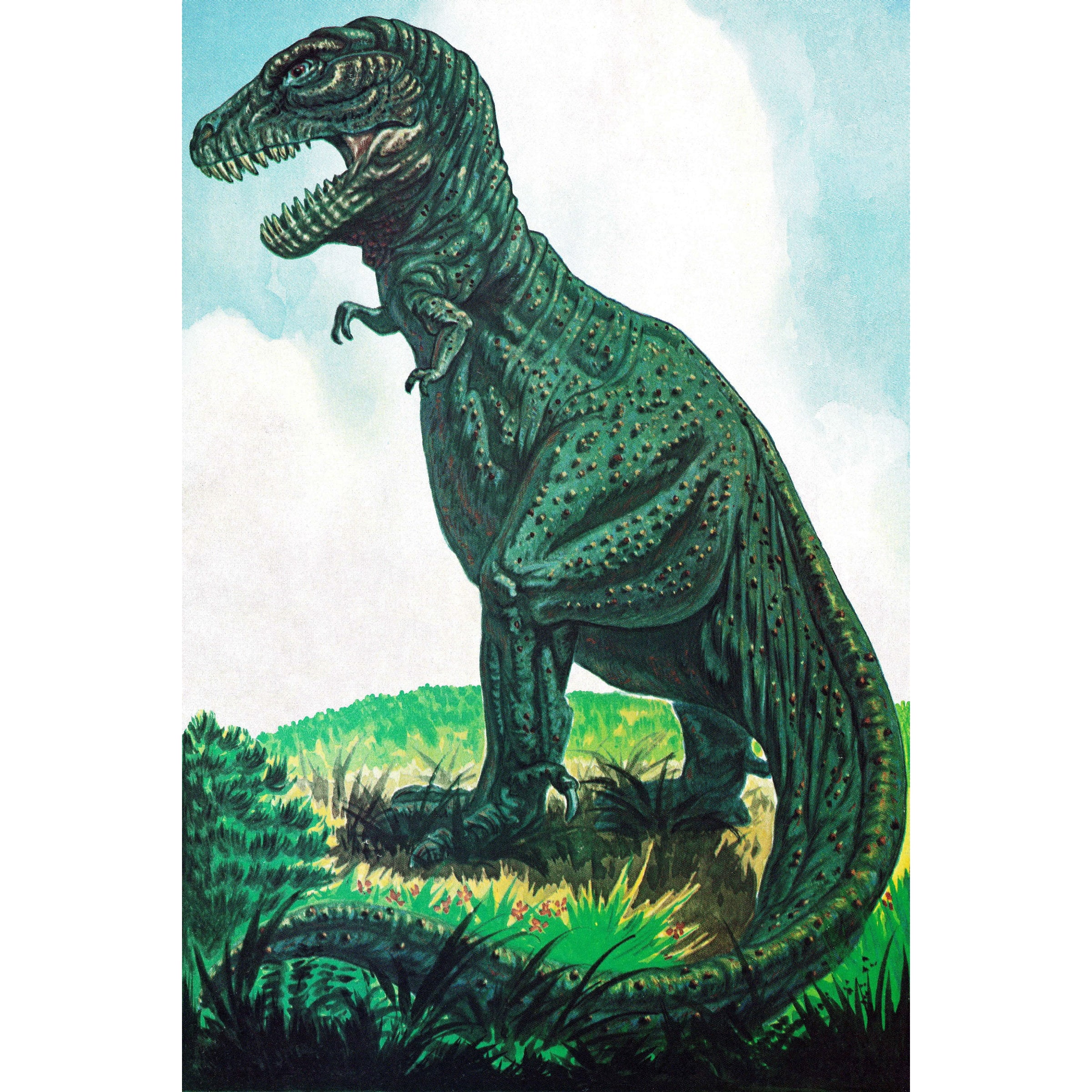 Marmont Hill "Tyrannosaurus" by Curtis Painting Print on Canvas