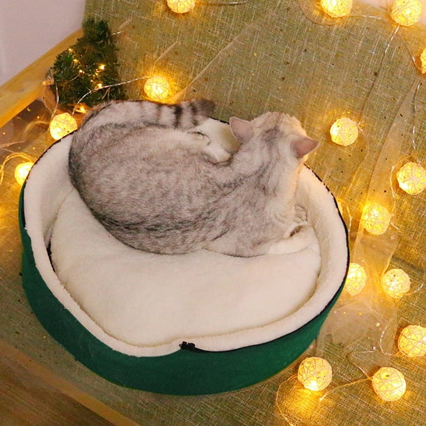 Cat Bed Christmas Tree Tent Cat Tent House Self Warming Removable Comfortable Cat Bed Pet Tent House Xmas Cave Beds for Pets Cats and Dogs Walmart
