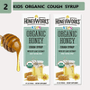 Honey Works ( 2 BOTTLES ) Kids Cough Syrup Organic Honey with Ivy Leaf Extract Great Tasting HoneyWorks 2x4 fl oz *EN