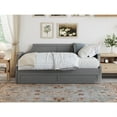 thumbnail image 5 of AFI Cambridge Twin Wood Daybed with Twin Size Trundle in Grey, 5 of 5