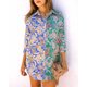 thumbnail image 4 of Blusa de manga larga con botones y cuello vuelto estampado para mujer a la moda Fridja  fjkfkj7829, 4 of 9
