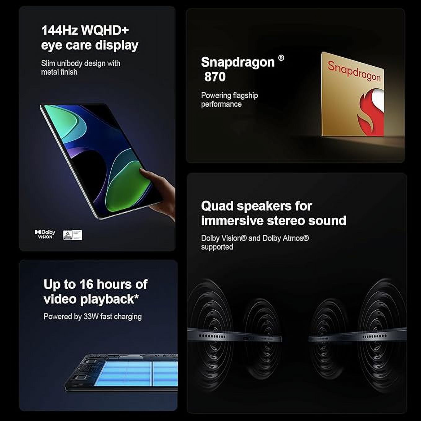 Xiaomi Pad 6 WiFi Version 11 inches Global 144Hz 8840mAh Bluetooth