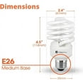 thumbnail image 7 of Xtricity Compact Fluorescent Light Bulbs T2 Spiral, 5000k Daylight, 23W, E26 Base, UL Listed, 7 of 7