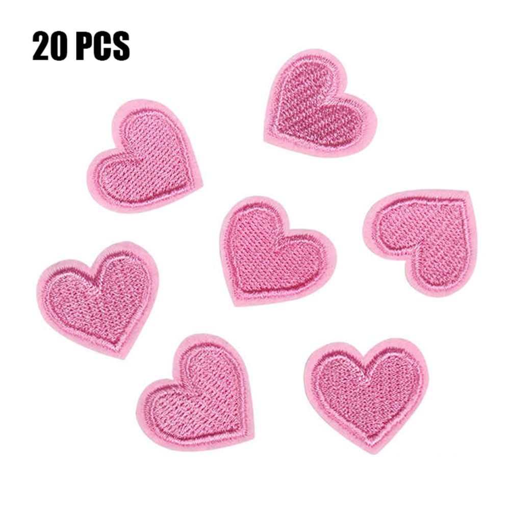 Embroidered Iron On Love Heart DIY Badge Appliques Patches Clothes ...