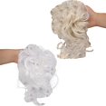 thumbnail image 1 of LAICAIW 2 Pcs Pièces de Cheveux pour Femmes, Chignon en Désordre, Extension de Queue de Cheval Cheveux Humains, 1 of 7