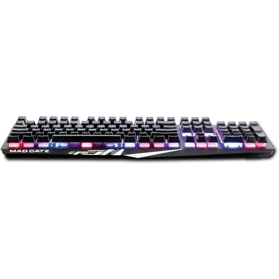 Open Box Mad Catz The Authentic S.T.R.I.K.E. 2 Membrane Gaming Keyboard - Black - Cable Connectivity Multimedia Hot Key(s) - Membrane Keyswitch