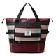 thumbnail image 1 of Mochila Bolsa de lona a cuadros, ligera, plegable, para gimnasio, para nadar, senderismo (rojo vino) Ehuebsd Para Estrenar, 1 of 9