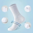 thumbnail image 6 of 5/10/20 Pairs Neutral Solid Color Round Neck Socks Spring Summer Sweat Absorbing Breathable Soft Comfortable Couple Sports Socks, 6 of 10