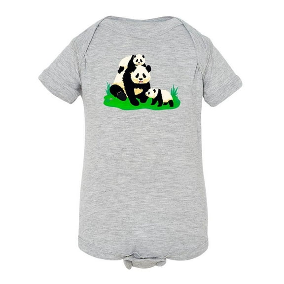 Cute Giant Panda Family Bodysuit Infant -Image by Shutterstock, 6 Months