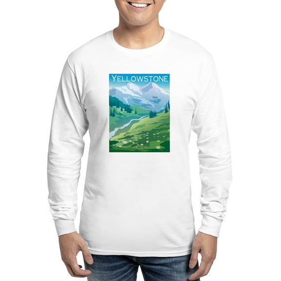 CafePress - Yellowstone Long Sleeve T Shirt - Unisex Cotton Long Sleeve T-Shirt