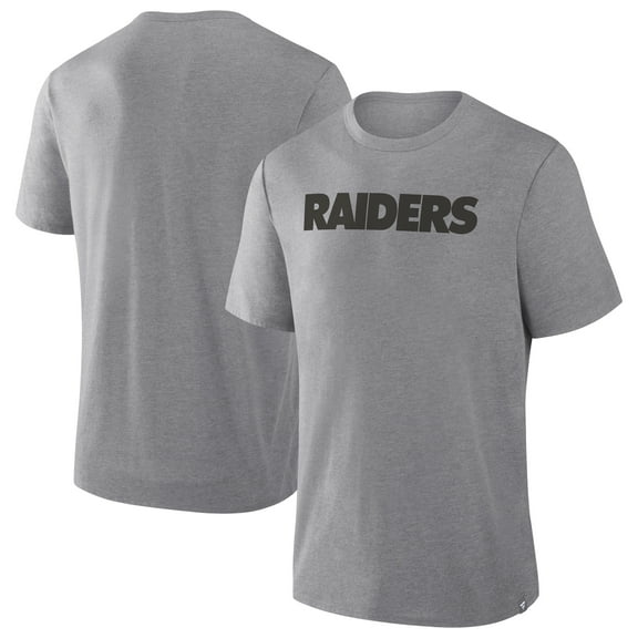 Men's Fanatics Heather Gray Las Vegas Raiders Pass Rush Tri-Blend T-Shirt