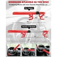 thumbnail image 2 of Steering Wheel Lock, Heavy Duty Antitheft Device and Car Security Lock with Adjustable Locking and 3 Keys, Great Vehicle and Truck Deterrent, Red, 2 of 14