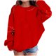 thumbnail image 2 of Blusas y camisas de manga larga con cuello redondo para niños Estampados navideños de manga larga Casual Suelto Forro polar para mayor calidez Sudadera con capucha de manga larga con cuello redondo pa, 2 of 6