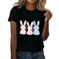 thumbnail image 2 of Blusas de Manga Corta para las Mujeres Divertida Impresión Cuello Redondo Camiseta Vintage, Blusas de Primavera para las Mujeres, 2 of 4