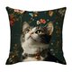 thumbnail image 2 of CaiYueKe Modern Linen Pillow Cover 45x45cm - Cute Animal Print Washable Decorative Cushion Case with Zipper for Living Room Bedroom Sofa Chair Home Decor, Cozy Soft Throw Pillow Slipcover, 2 of 7
