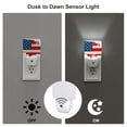 thumbnail image 3 of Balery American Flag Map Pattern LED Night Light with Automatic Sensor Plug in Night Light with Dusk-to-Dawn Light Sensor LED Nightlight 0.5W-UK, 3 of 7