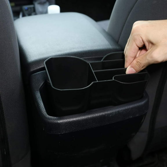 TINKI for Tacoma 2016-2023 Cup Holder Storage Box,Car Armrest Box Rear Cup Holder Organizer Tray,ABS Cup Holder Multifunctional Tray Organizerr Accessories,1 PCS