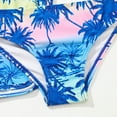 thumbnail image 4 of Odeerbi Kids Girls Three Pieces Swimsuit Floral Bikini Sets with Bord Shorts Girls Swimwear 3pcs Set Bathing Suits Summer Kids Beachwear 8-14 Years Blue, 4 of 8