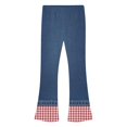 thumbnail image 4 of MuXiKeJi Clothes Girls Jeans With Bows Cute Print Elastic Waist Wide Leg Flared Denim Pants Regular Fit Long Casual Bottoms Girls Wide Leg Jeans, 4 of 8