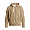 thumbnail image 4 of Mens Corduroy Hoodies Zip Up Oversized Long Sleeve Hooded Jacket Drawstring Hooded Cardigan Casual Fall Winter Streetwear Daily Wear, 4 of 5