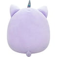 thumbnail image 3 of Squishmallows Original 14-Inch Analea Purple Tabby Caticorn with Fuzzy White Belly, 3 of 4