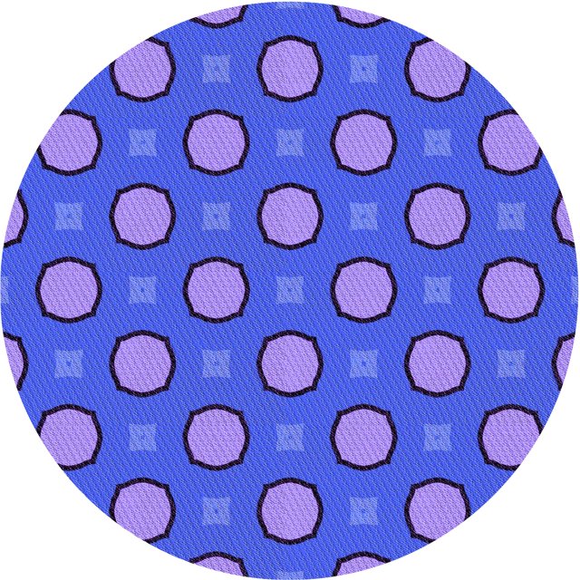 Ahgly Company Machine Washable Indoor Round Transitional Light Slate Blue Area Rugs, 3' Round