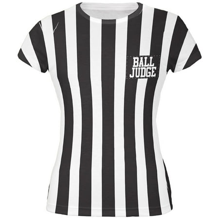 Halloween Deflategate Ball Referee Costume All Over Juniors T-Shirt - Large