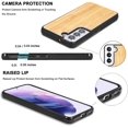 thumbnail image 6 of Solid Wood Case for Samsung Galaxy S22 Plus, Luxurious Natural Wood Slim Case with Drop Tested Shockproof Bumper and Camera Lens Protection Cover for Samsung Galaxy S22 Plus, MW Bamboo, 6 of 16