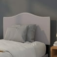 thumbnail image 2 of Flash Furniture Lexington Upholstered Twin Size Headboard with Accent Nail Trim in Light Gray Fabric, 2 of 7