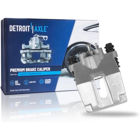 Detroit Axle - Rear Right Brake Caliper for 2004-2011 Ford F-150 2006-2008 Lincoln Mark LT, 2007 Passenger Side Disc Brake Caliper Replacement