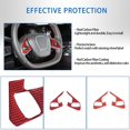 thumbnail image 4 of TINKI Soft Carbon Fiber Steering Wheel Button Cover Sticker Fit for Chevrolet Corvette C8 2020-2023, Car Steering Wheel Panel Protection Frame Molding Sticker Trim, 4 of 14