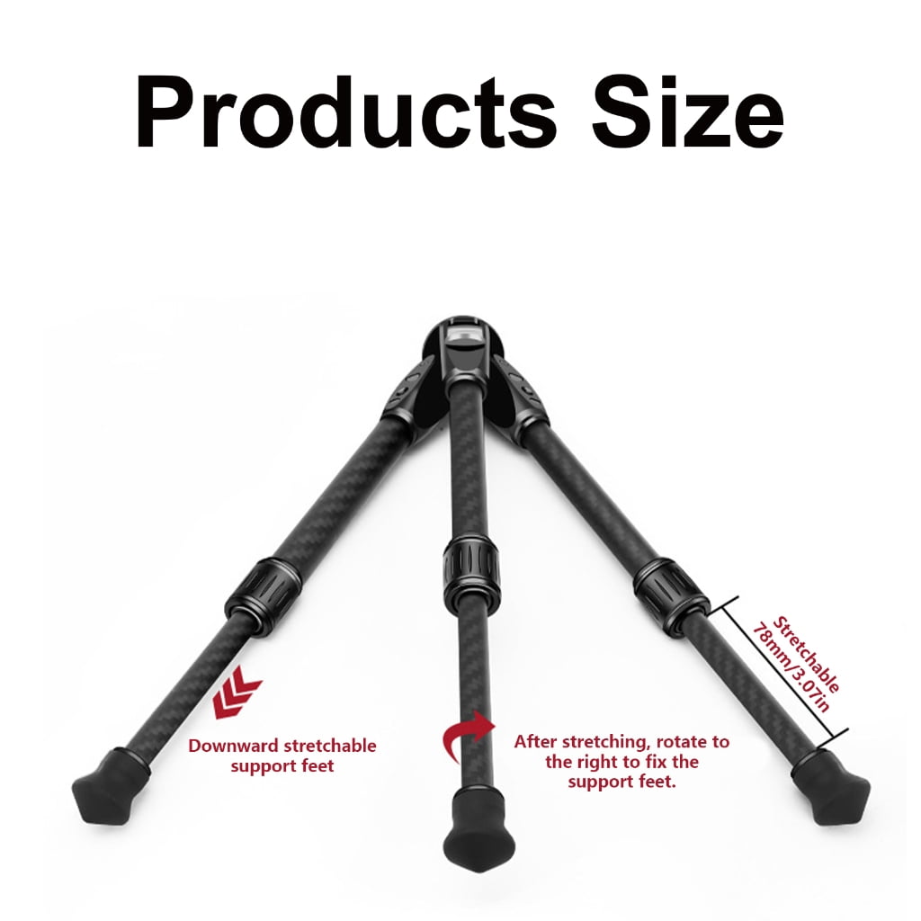 Small Tripod for Travel and Indoor Photography with Aluminum Construction and 1/4 Screw Compatibility