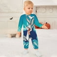 thumbnail image 3 of Looney Tunes Bugs Bunny Baby Long Sleeve Footless, Infant Playsuit Romper Jumpsuits for Boys Girls, 3 of 8