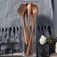 thumbnail image 4 of Popvcly 8" Wooden Reusable Long Handle Spoon, Coffee Spoon Stirring Spoon Soup Spoon Natural All Purpose Spoon Home Kitchen Dining Utensils, 4 of 7