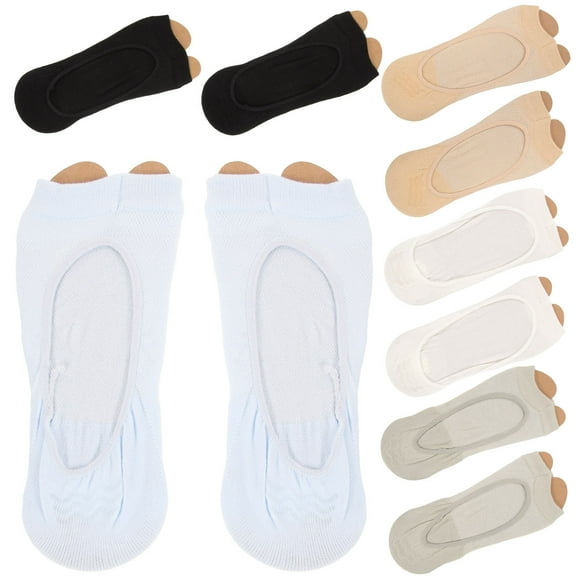 MLINS 5 Pairs Toes Tabi Fish Mouth Socks Two Sporty 's