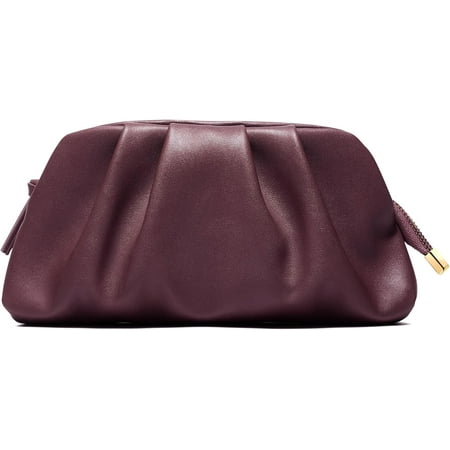 CoCoMangos Dressy Vegan Leather Clutch Purse for Women Formal  Soft Pleated PU Evening Clutch for Weddings  Proms  Cocktail-Gemma