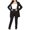 Black, variant on LLYwey Women Blazer Sets, V-Neck Long Sleeve Open Front Blazers Jackets for Work Business Casual Office High Waisted Straight Leg Pants Suit 2 Piece Outfits White M
