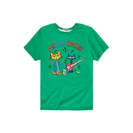 

Pete The Cat - My Dad Rocks - Toddler Short Sleeve Graphic T-Shirt
