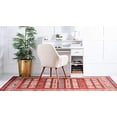 thumbnail image 3 of Unique Loom Fars Collection Tapis Tribal Moderne Zone Décontractée, 7 x 10 Pieds, Rouille Rouge/beige, 3 of 5