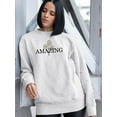 thumbnail image 2 of Amazing Daisies Bouquet Sweatshirt Women -Image by Shutterstock, Female 3X-Large, 2 of 4