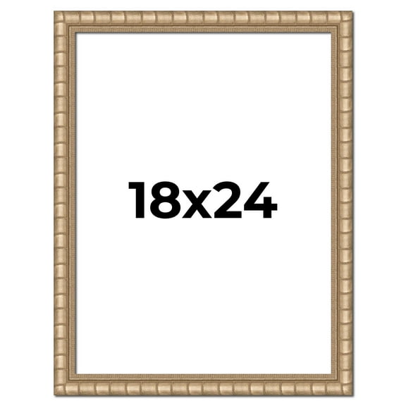 18x24 Frame Silver Real Wood Picture Frame Width 1.5 inches | Interior Frame Depth 0.5 inches |