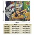 thumbnail image 3 of Scooby Doo Blanket Fuzzy Plush Bed Blanket Cozy Fluffy Air Condition Quilt For Adults Kids, 3 of 6