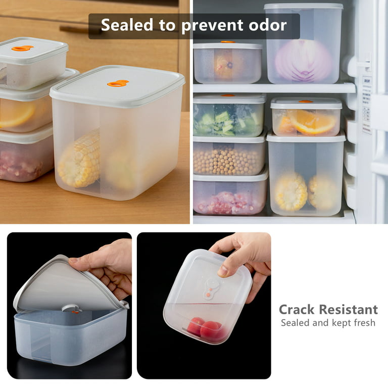 Premium Photo  Storage containers with fresh food in a fridge