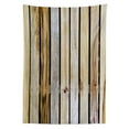 thumbnail image 3 of Ambesonne Rustic Tablecloth Rectangular Table Cover, Country Timber Fence, 60"x90", Brown, 3 of 4